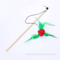 Newstyle wooden pole cat stick Christmas cat teaser